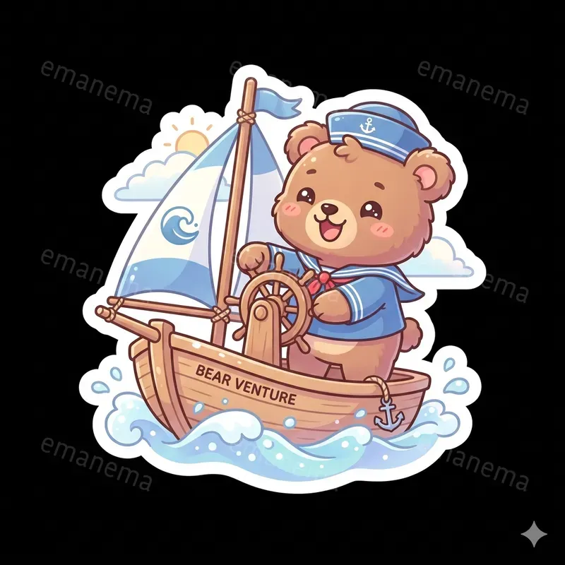 Cute Chibi Style Animal Stickers