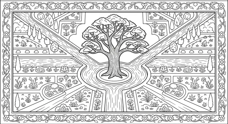 Historic Garden Traditions Coloring Sets