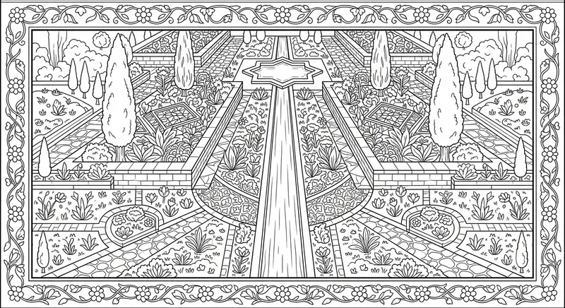 Historic Garden Traditions Coloring Sets