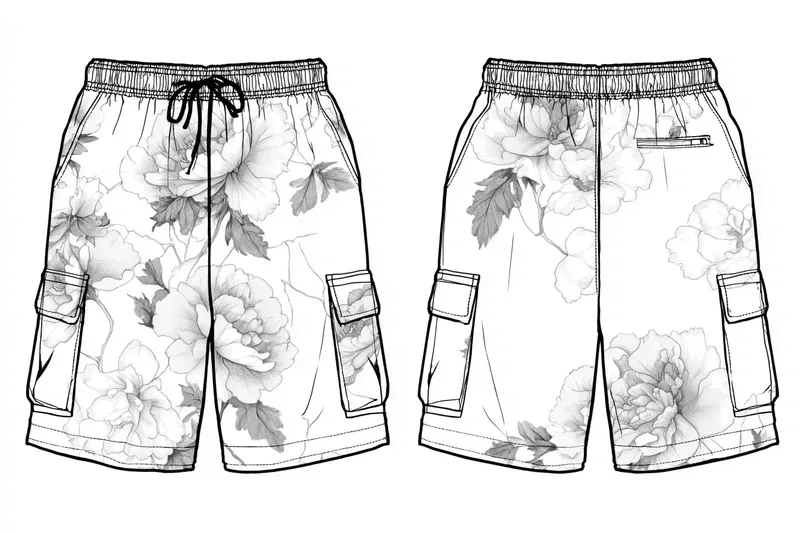 Fashion Technical Flat Garment Sketches