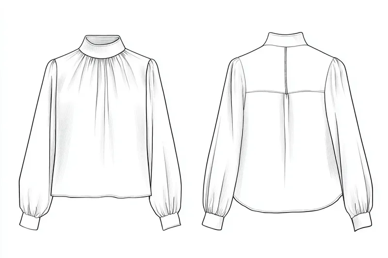 Fashion Technical Flat Garment Sketches