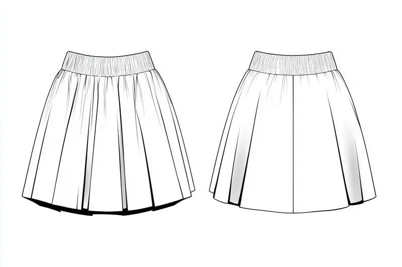 Fashion Technical Flat Garment Sketches