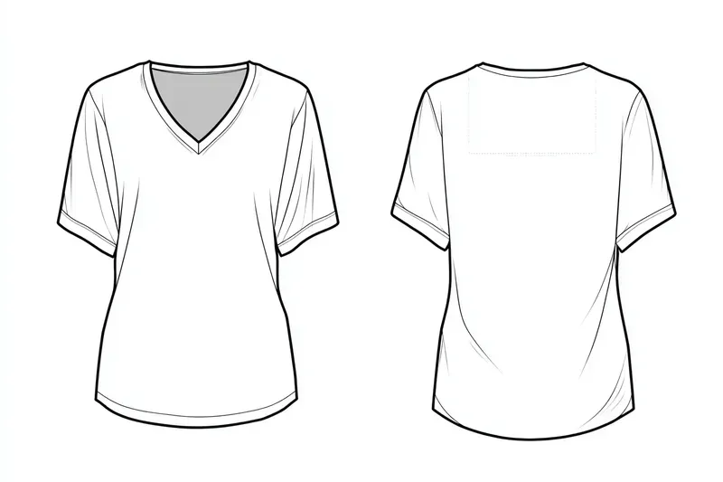 Fashion Technical Flat Garment Sketches