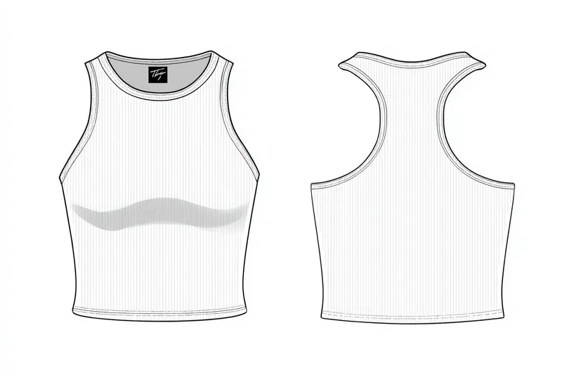 Fashion Technical Flat Garment Sketches