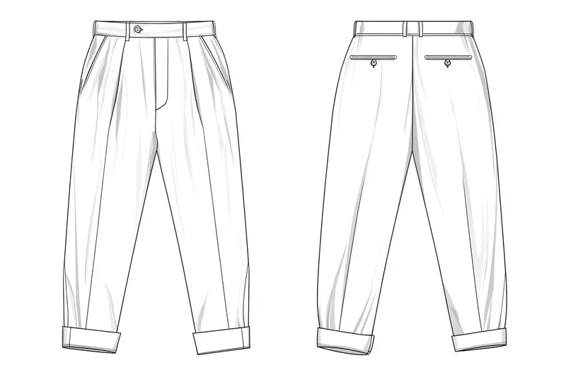 Fashion Technical Flat Garment Sketches