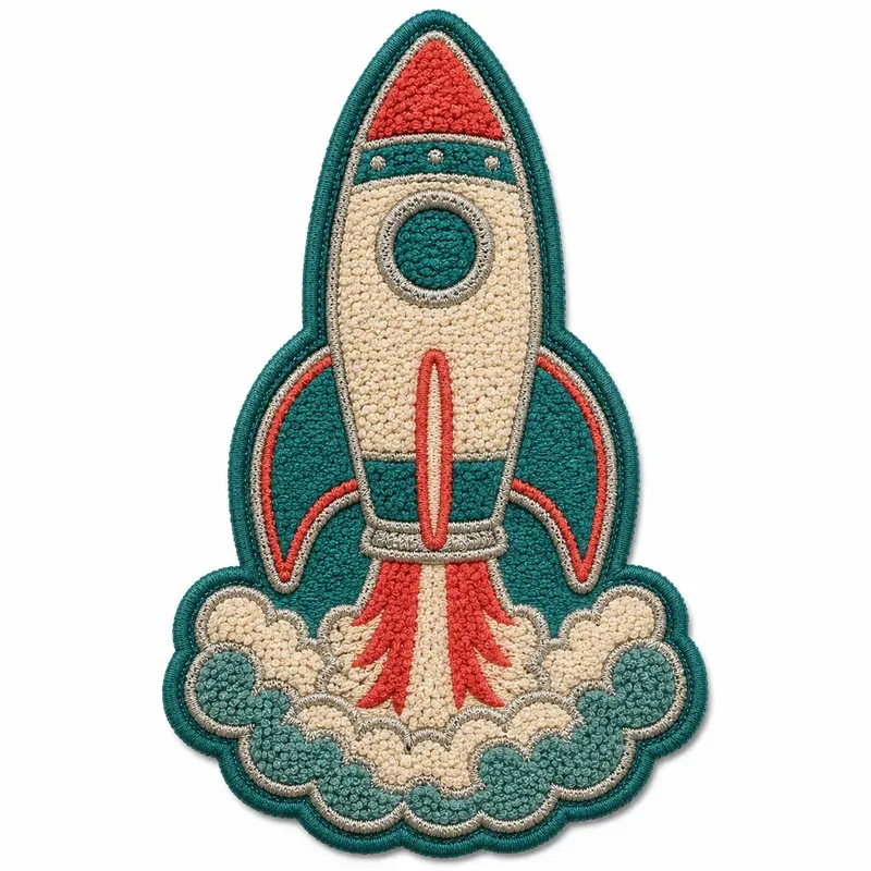 Retro Chenille Embroidery Patches