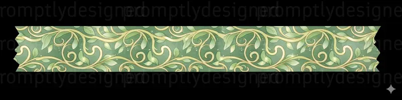 Soft Solarpunk Washi Tapes