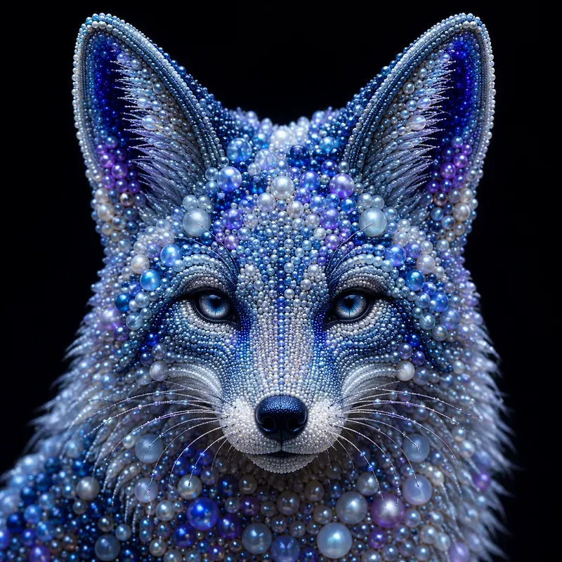 Luminous Beaded Animal Art