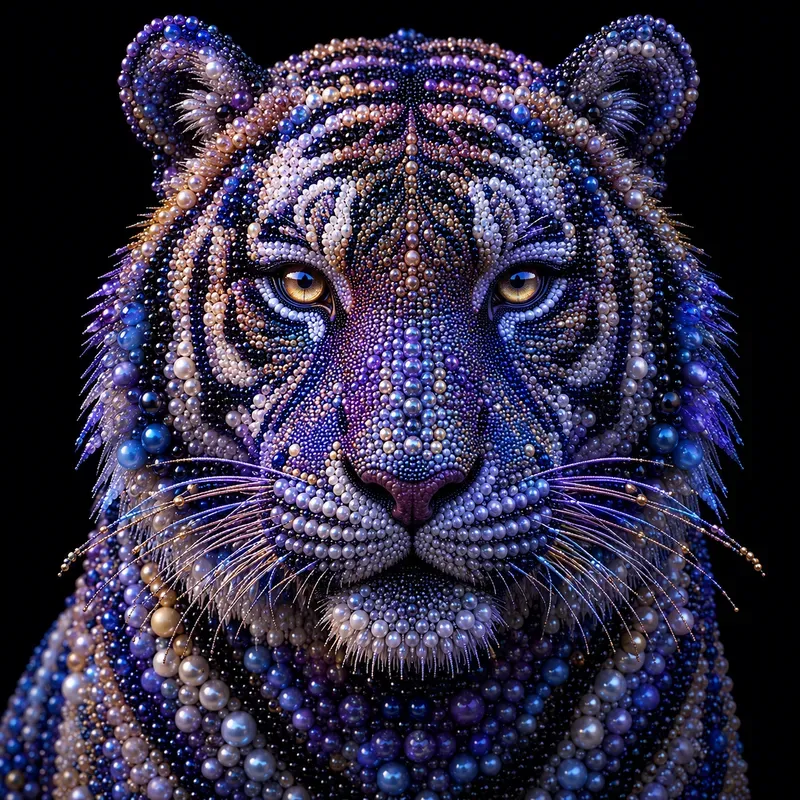 Luminous Beaded Animal Art