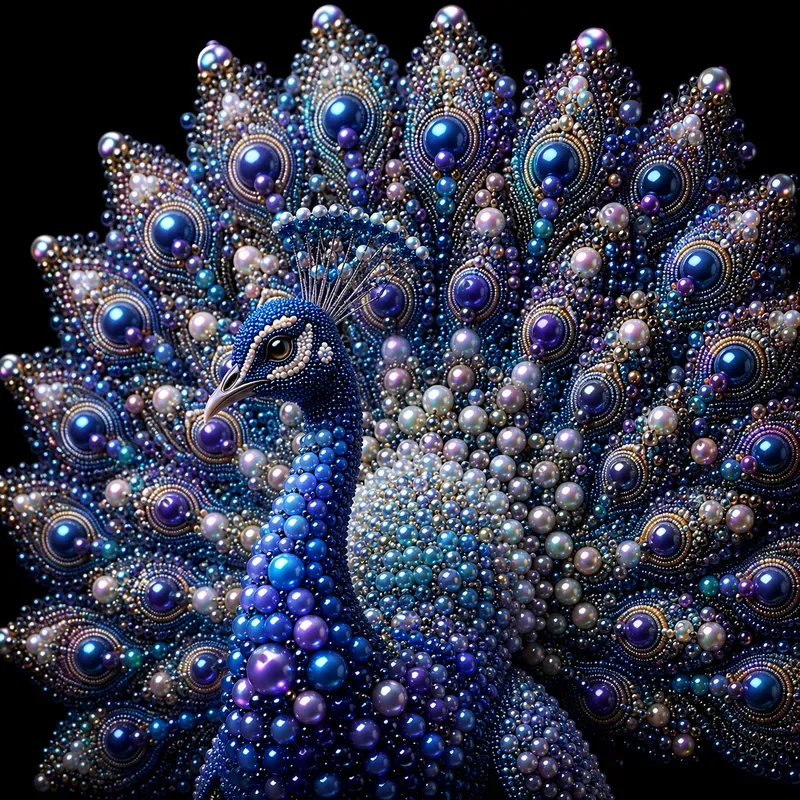 Luminous Beaded Animal Art