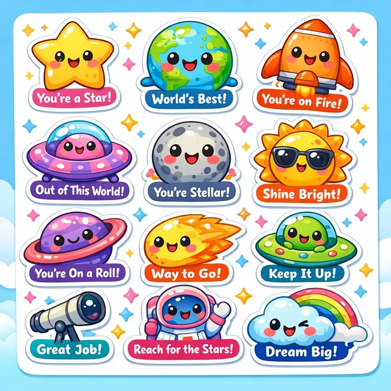 Cute Punny Kawaii Sticker Sheets