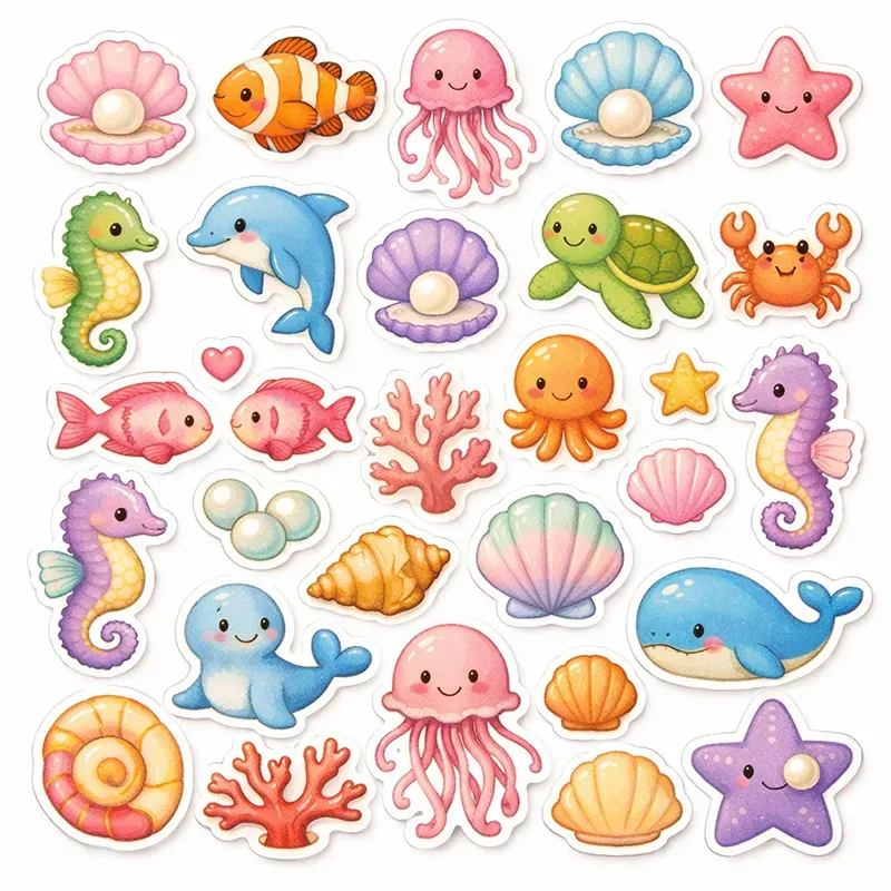 Aesthetic Mini Object Sticker Sheets