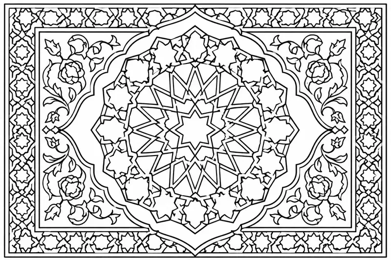 Islamic Learning Calm Colorings