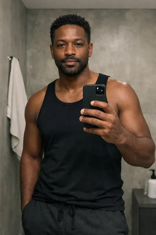 Casual Mirror Selfies Men