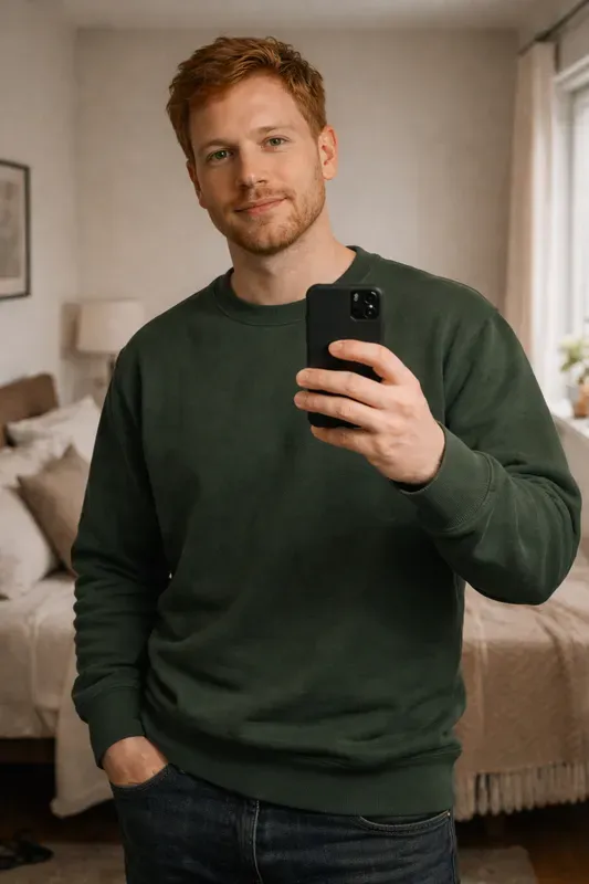 Casual Mirror Selfies Men