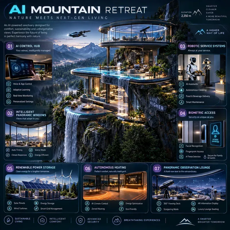 Luxury Smart Penthouse Infographics