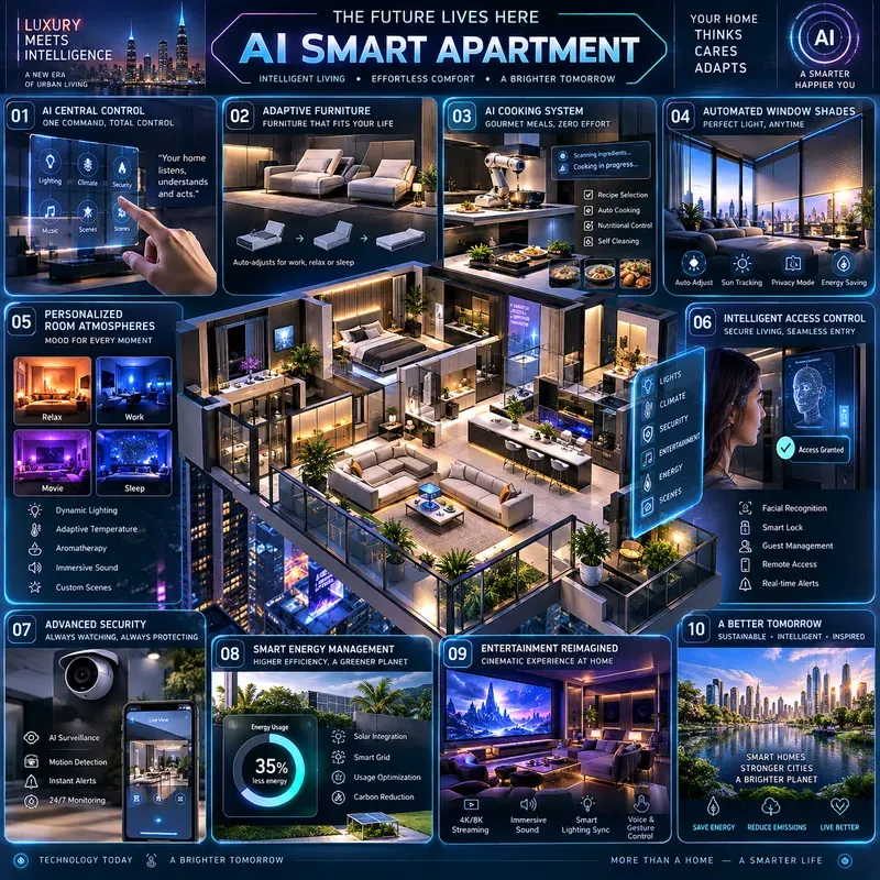 Luxury Smart Penthouse Infographics