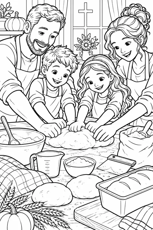 Family Thanksgiving Food Colorings