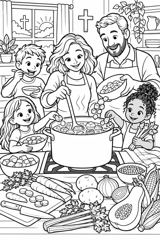 Family Thanksgiving Food Colorings