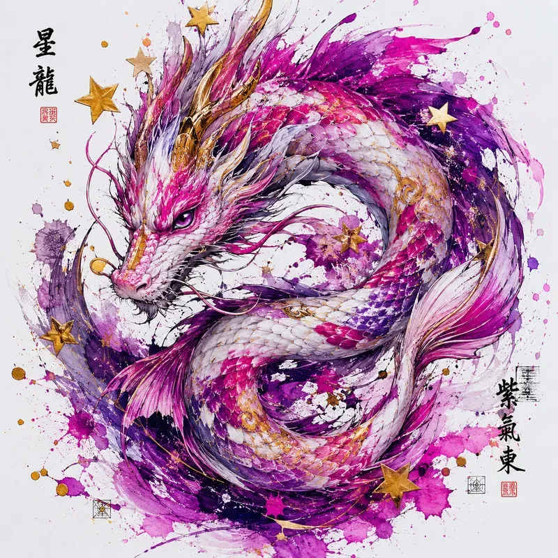 Fantasy Ink Splash Portraits
