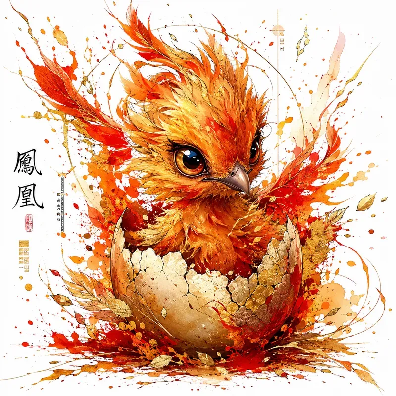 Fantasy Ink Splash Portraits