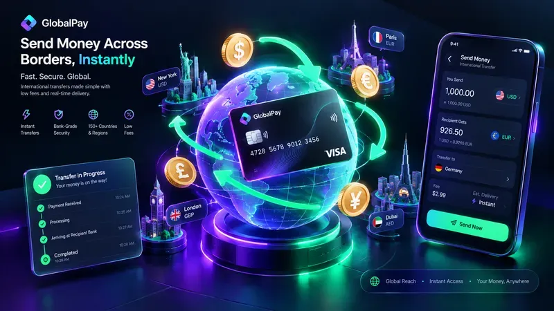 3D Isometric Fintech Crypto Apps