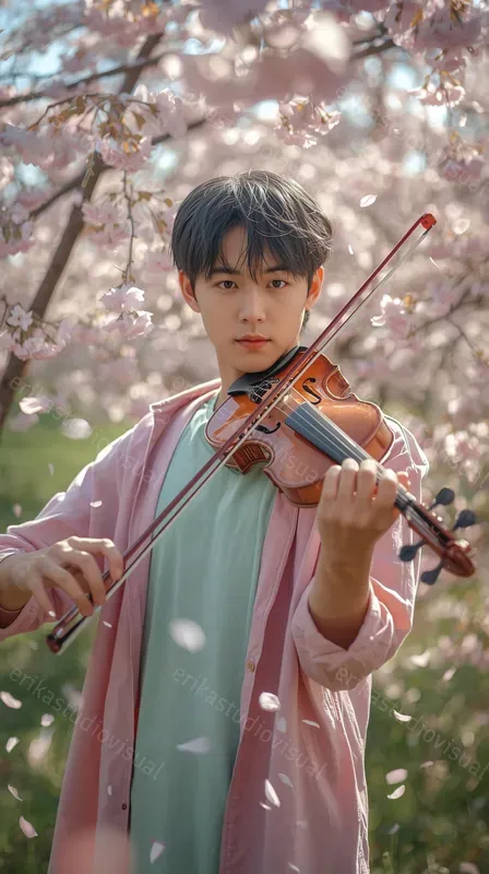 Cinematic Cherry Blossom Dream Portraits