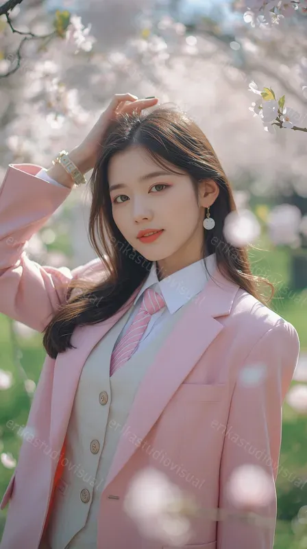 Cinematic Cherry Blossom Dream Portraits