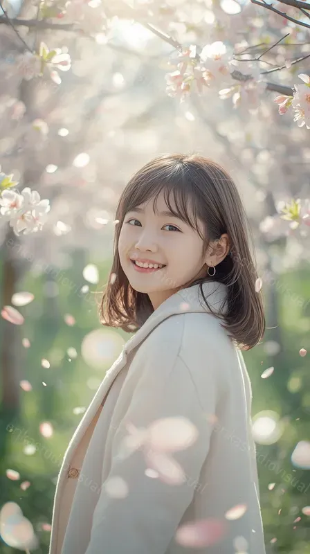 Cinematic Cherry Blossom Dream Portraits