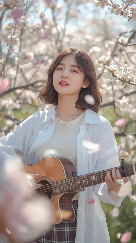 Cinematic Cherry Blossom Dream Portraits