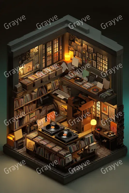 Isometric 3D Livedin Rooms