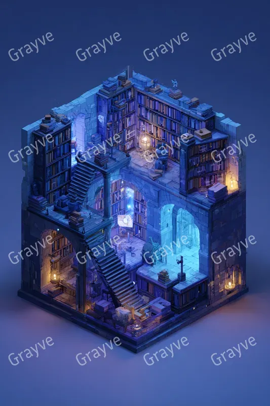 Isometric 3D Livedin Rooms