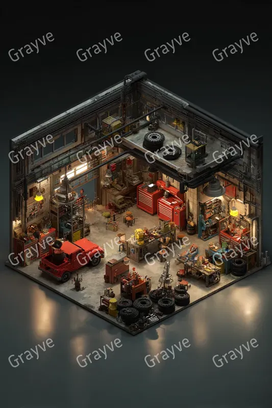 Isometric 3D Livedin Rooms