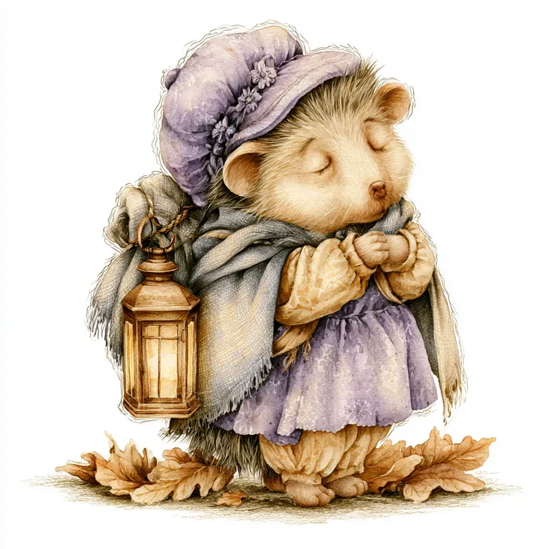Cozy Hygge Forest Mini Stories Clipart