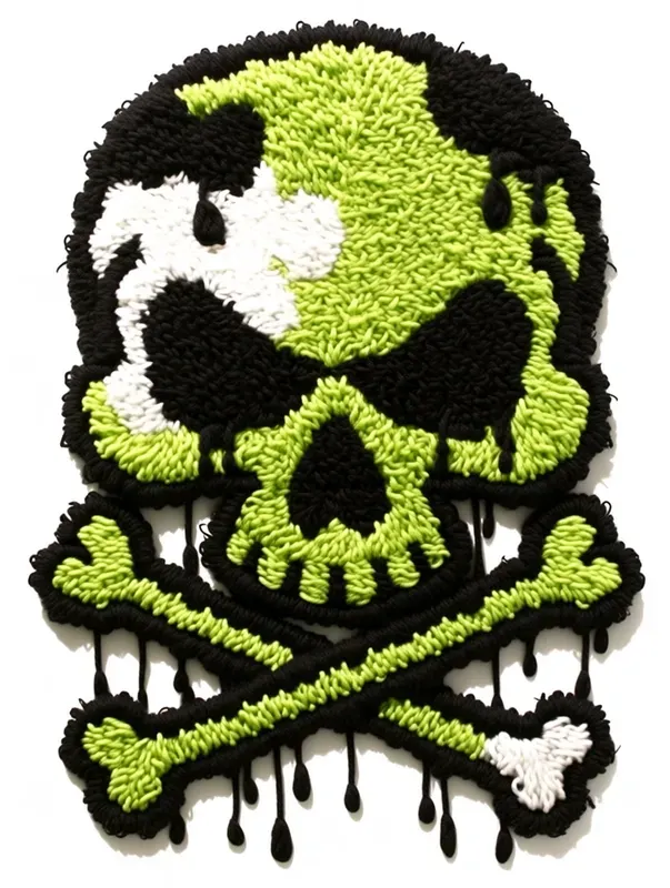 Faux 3D Tufted Yarn Graphics