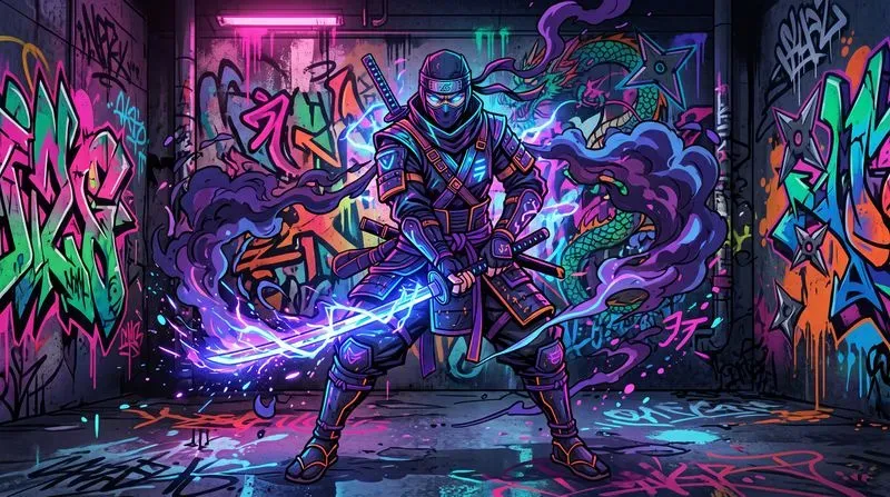 Anime Graffiti Wallpaper Art