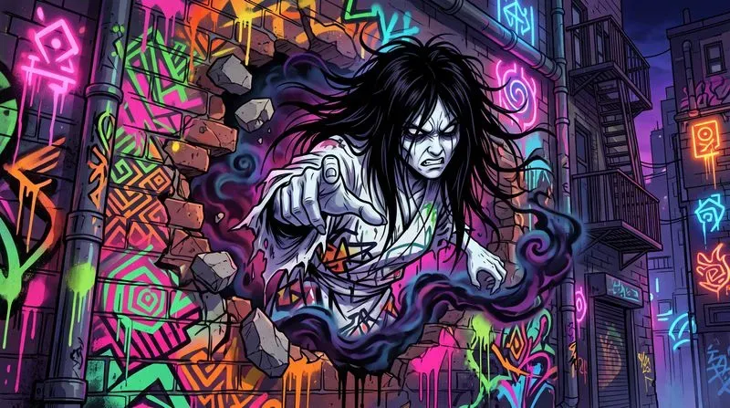 Anime Graffiti Wallpaper Art