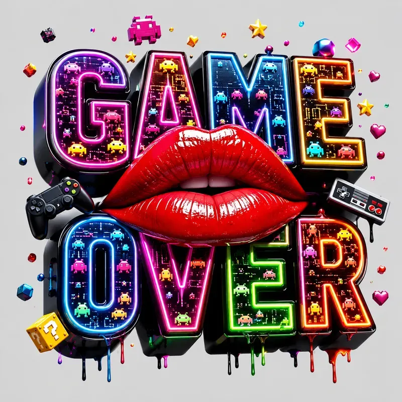 Lips Text Designs