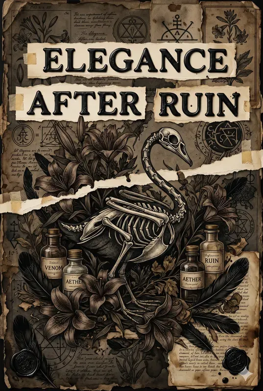 Dark Academia Apothecary Collage Art