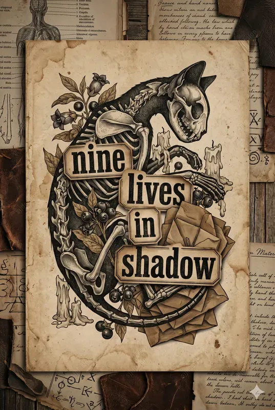 Dark Academia Apothecary Collage Art