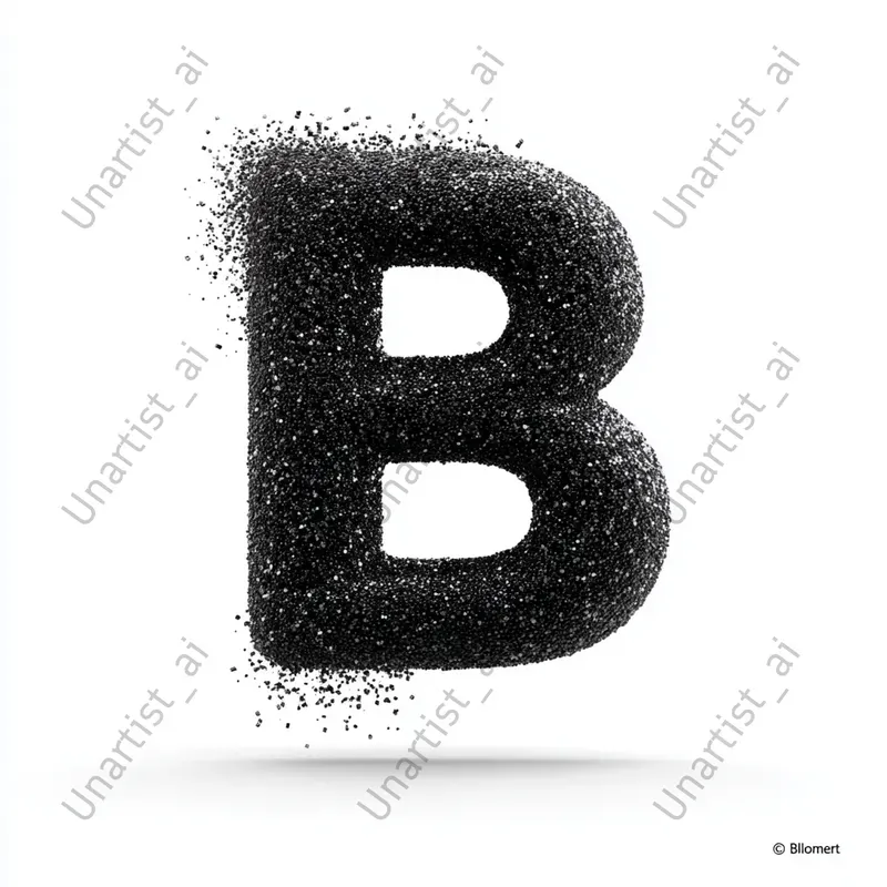 3D Sparkling Glitter Letters