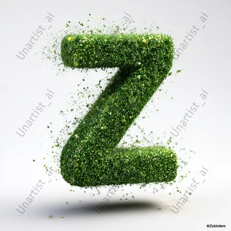 3D Sparkling Glitter Letters