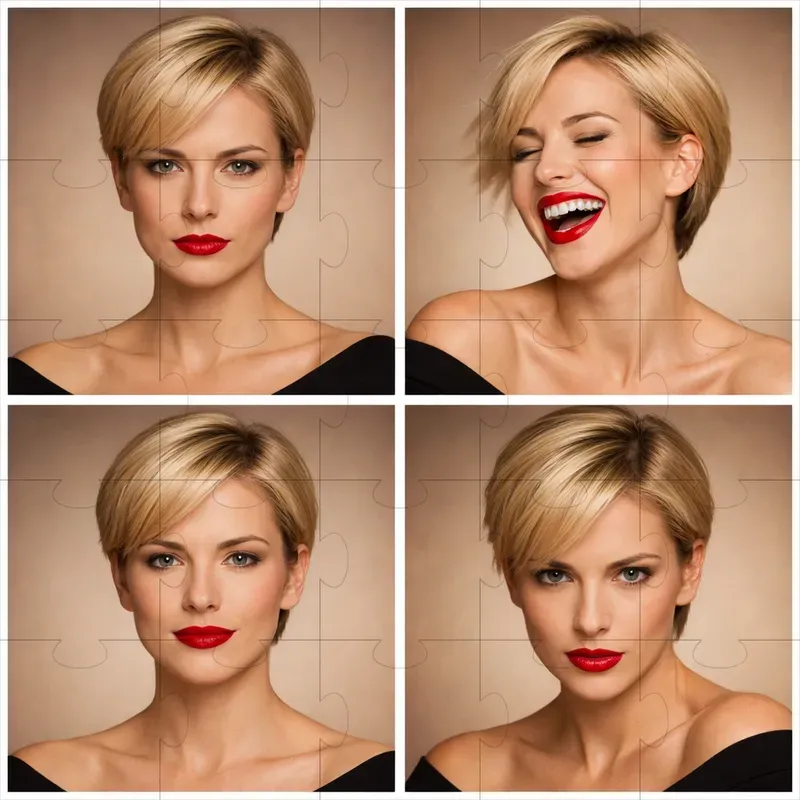 Four Frame Studio Portrait Collages