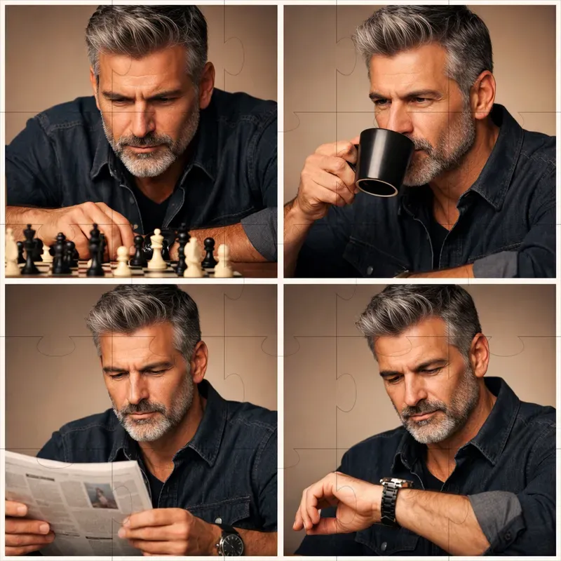 Four Frame Studio Portrait Collages