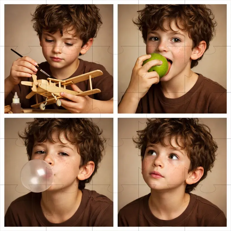 Four Frame Studio Portrait Collages