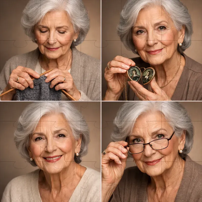 Four Frame Studio Portrait Collages