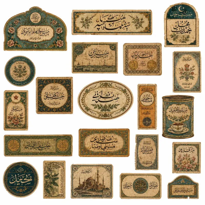 Ottoman Vintage Ephemera Cut Sheets