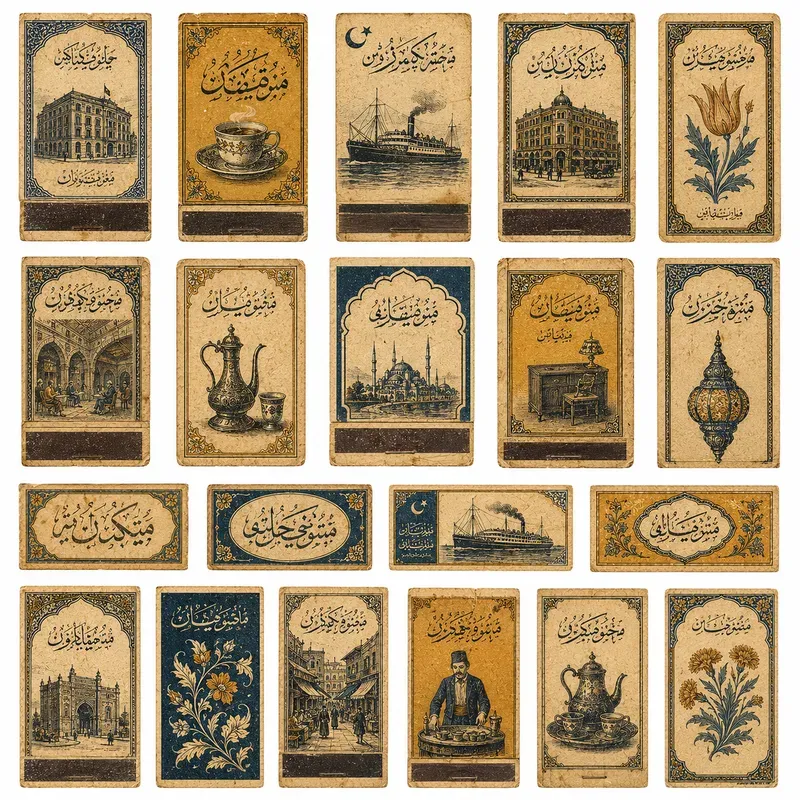 Ottoman Vintage Ephemera Cut Sheets
