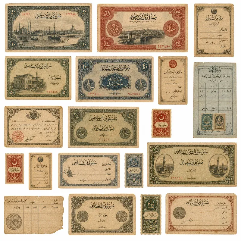 Ottoman Vintage Ephemera Cut Sheets