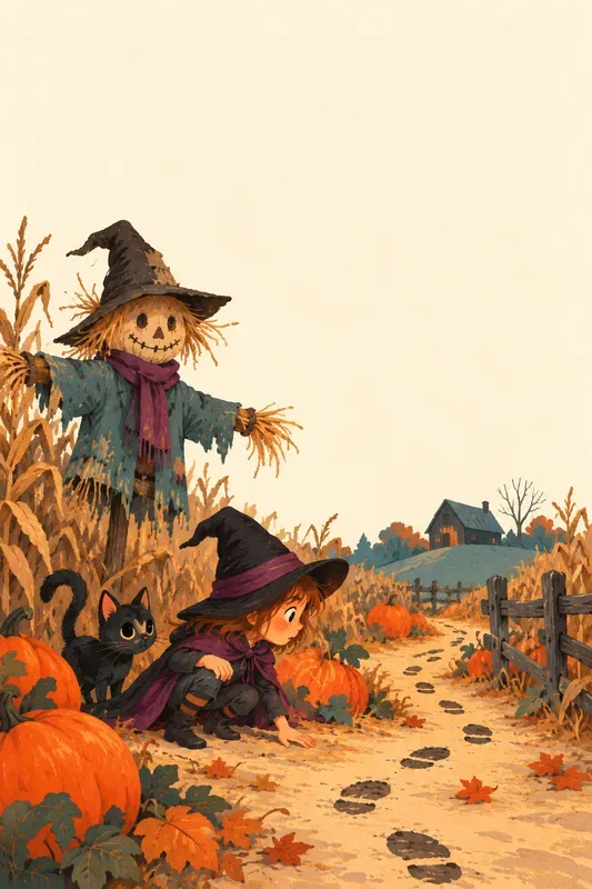 Halloween Story Starter Picture Pages